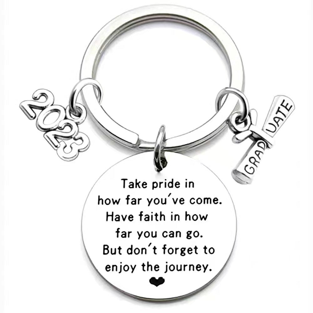 Wholesale Stainless Steel Graduation Season Keychain